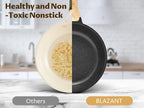 Set di padelle per piano cottura a induzione 10 pezzi, set di pentole e padelle antiaderenti, set di pentole da cucina con coperchi, granito, senza PFAS