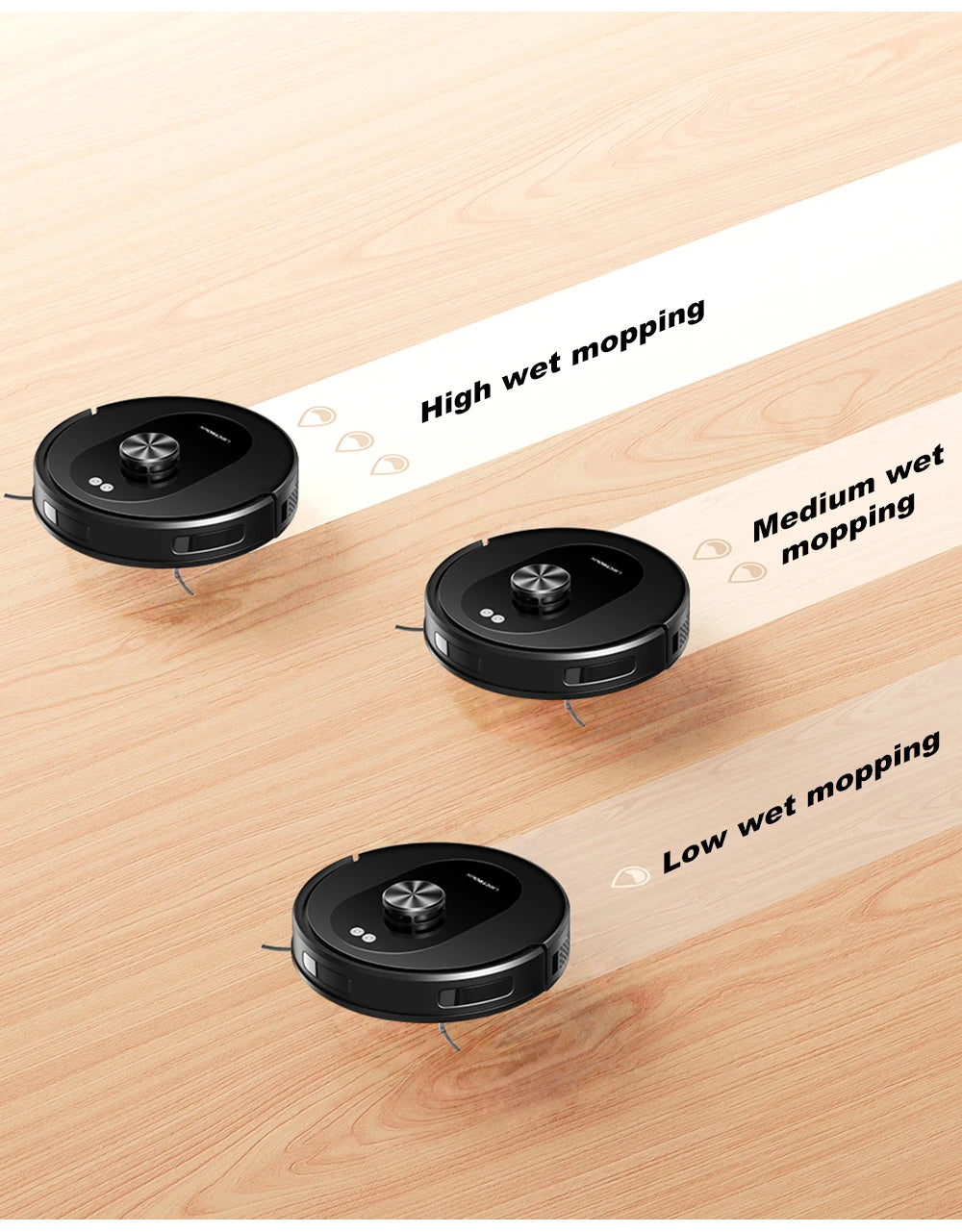 Liectroux T9 Saug- und Wischroboter mit LDS-Navigation, 6500Pa starker Saugkraft, Selbstentleerungsstation, Mehrfachkarten, Teppich-Boost, Anti-Verwicklungsbürsten, 2,4/5GHz WLAN