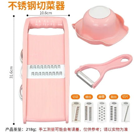 5-in-1 Multifunctional Vegetable Chopper, Onion Chopper, Food Chopper, Kitchen Mandoline, Vegetable Slicer