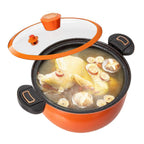 Antihaft-Schnellkochtopf, antihaftbeschichtet, mit transparentem Deckel zum Kochen von Suppe, für zu Hause, Induktionsherde