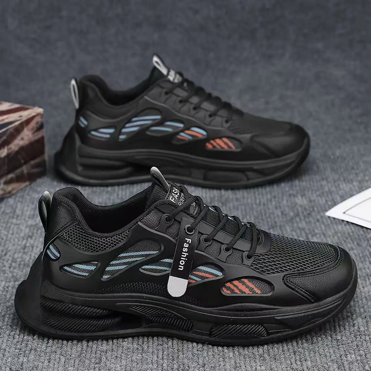 Strapazierfähige Joggingschuhe mit gedämpfter Sohle und atmungsaktivem Obermaterial, bequeme Sneaker