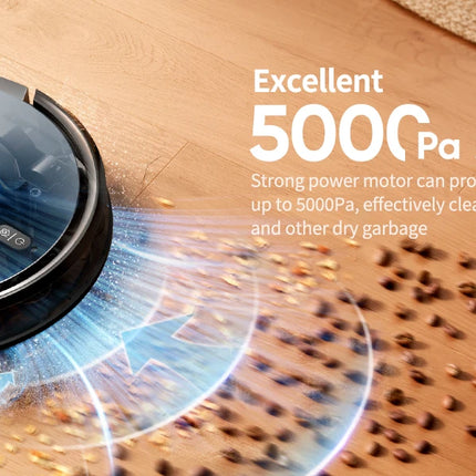 Laresar L20 Robot Vacuum Cleaner with 5000Pa Suction, LDS Navigation, Auto-Empty Station, Smart APP Control for Floors and Carpets