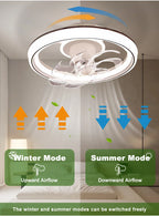 MARPOU Ventilatore da soffitto Luci 90W Ventilatore oscillante a 7 pale Ventilatore da soffitto moderno con luce a LED Lampada da ventilatore a LED per ristorante con telecomando