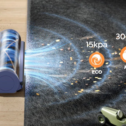 Laresar V11 650W 75000PA - Aspirapolvere senza fili ultra resistente, 90 minuti di autonomia, batteria rimovibile e display intelligente