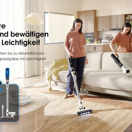Tineco Floor One Switch S6 Aspirapolvere Lavapavimenti 5-in-1 con Funzione Autopulente e Doppia Spazzola Rotante per Pulizia Rapida