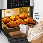 Sinaopus Friggitrice ad Aria 9L Doppio Cestello 2000W con Display LED 2 Zone Cottura