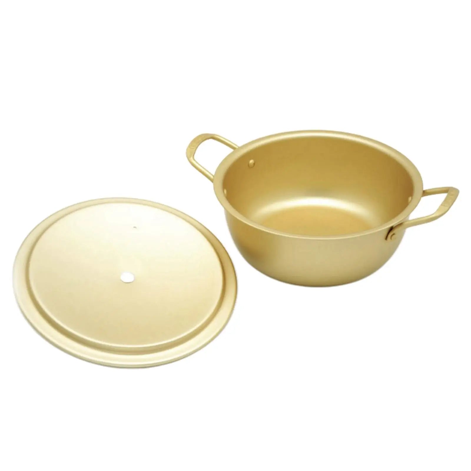 Koreanischer Ramen-Topf Nudeln Paomian Verdickter gelber Aluminiumtopf Suppentopf Hot Pot Goldene Küche Kochgeschirr Wok