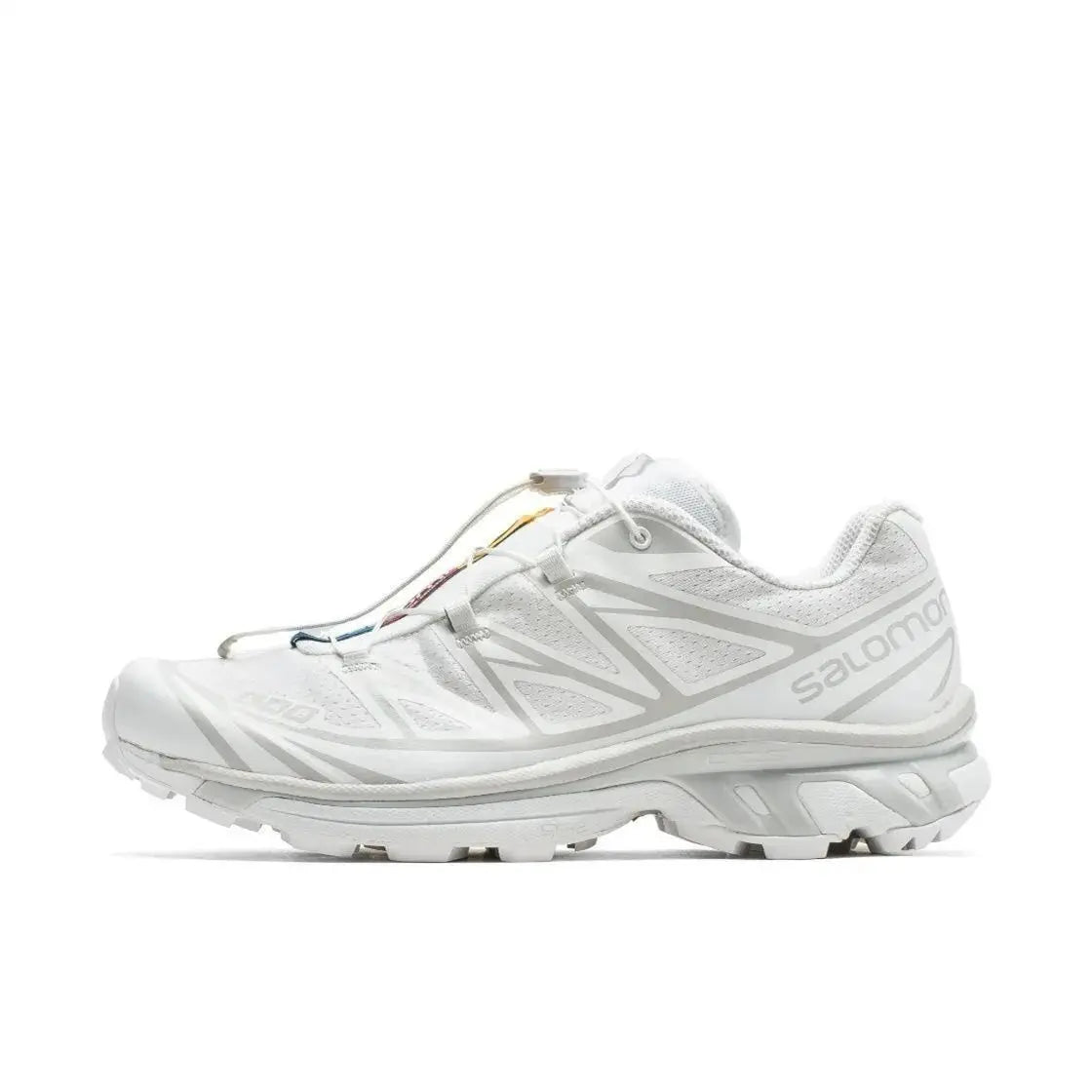 Salomon XT-6 Laufschuhe für Outdoor-Aktivitäten, Wandern und Trailrunning (Weiß/Schwarz)