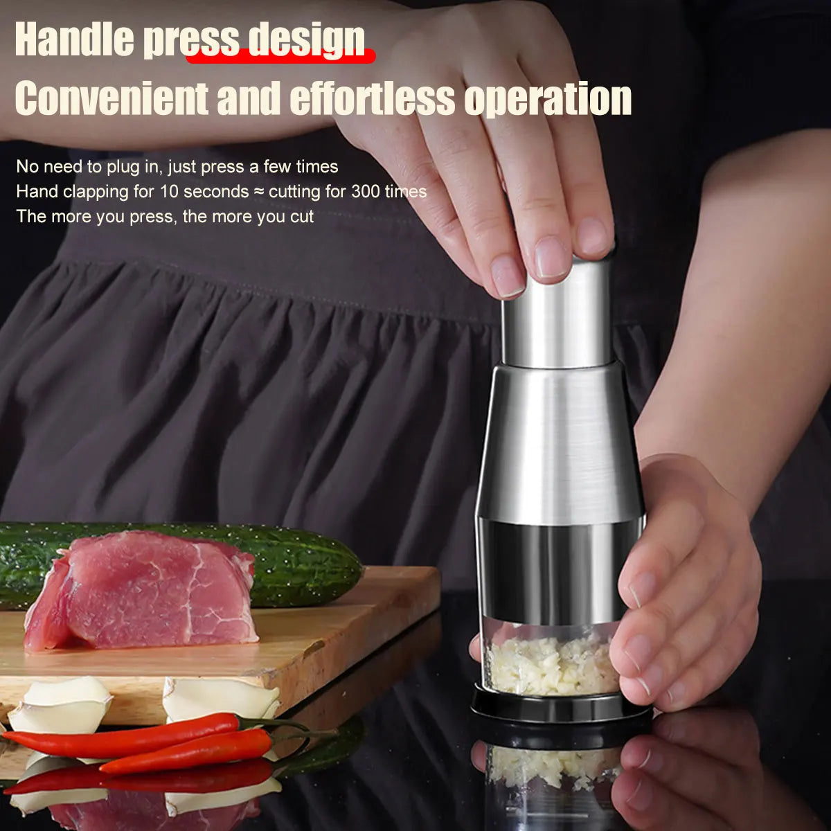 Affettatrice pelapatate manuale, tritatutto per cipolle, pressa per aglio, tritatutto per alimenti portatile, affettatrice Dicer Mixer per verdure da cucina