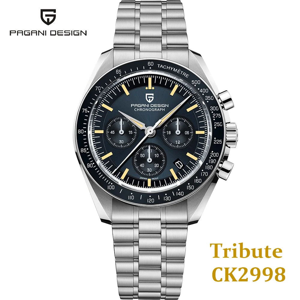 PAGANI DESIGN Orologio da Uomo al Quarzo Cronografo Modello PD-1701 Vetro Zaffiro Impermeabile 100M