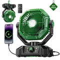 Ventilatore da campeggio coldSky 20000mAh con 4 luci LED e telecomando, 8 velocità regolabili, ricaricabile, per tenda e pesca