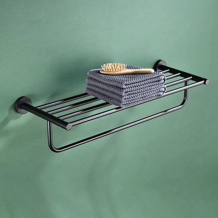 Matt Black Stainless Steel Towel Rack Towel Bar Soap Dish Toilet Paper Holder Towel Hooks Bathroom Accessories
