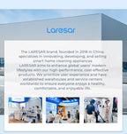 Laresar V11 650W 75000PA Ultra-robuster Akku-Staubsauger, 90 Minuten Laufzeit, herausnehmbarer Akku und intelligentes Display