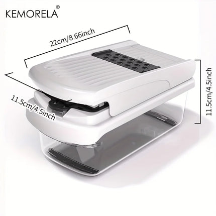 Chopper Multifunction 14/15 in 1 with Container for Vegetables, Onions, Potatoes, Carrots and Salad