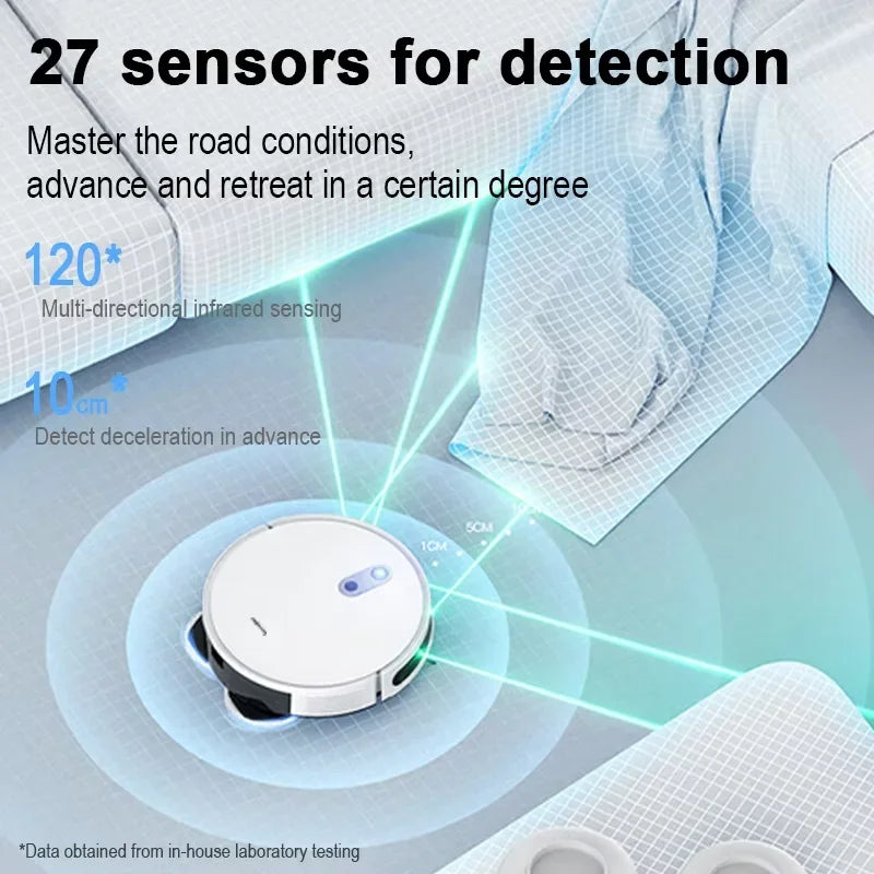 Arnagar Smart Home Saug- und Wischroboter mit automatischer Entleerung, App-Steuerung, 12000Pa, VSLAM, 5200mAh, geräuscharm für Teppichreinigung