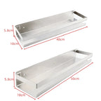 Portaspezie in Acciaio Inox Senza Foratura, Organizzatore da Parete per Cucina e Bagno, Organizzatore per Stoccaggio Domestico