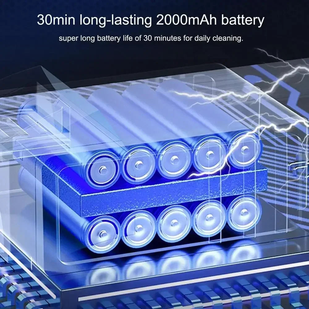 Akku-Auto-Staubsauger 9000Pa USB-Aufladung 1200mAh Tragbares Reinigungsgerät Mini-Nass- und Trockensauger für den Heimgebrauch