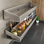 Condizionatori da cucina a parete Scaffale per spezie Scaffale per organizer Scaffale per cucina Organizzatori per scaffali da parete Gancio per appendere per la cucina