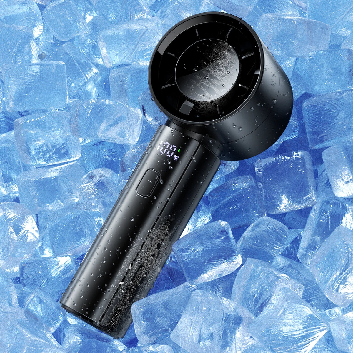 ColdSky Ventilatore portatile ricaricabile 3000 mAh 5 velocità con display digitale
