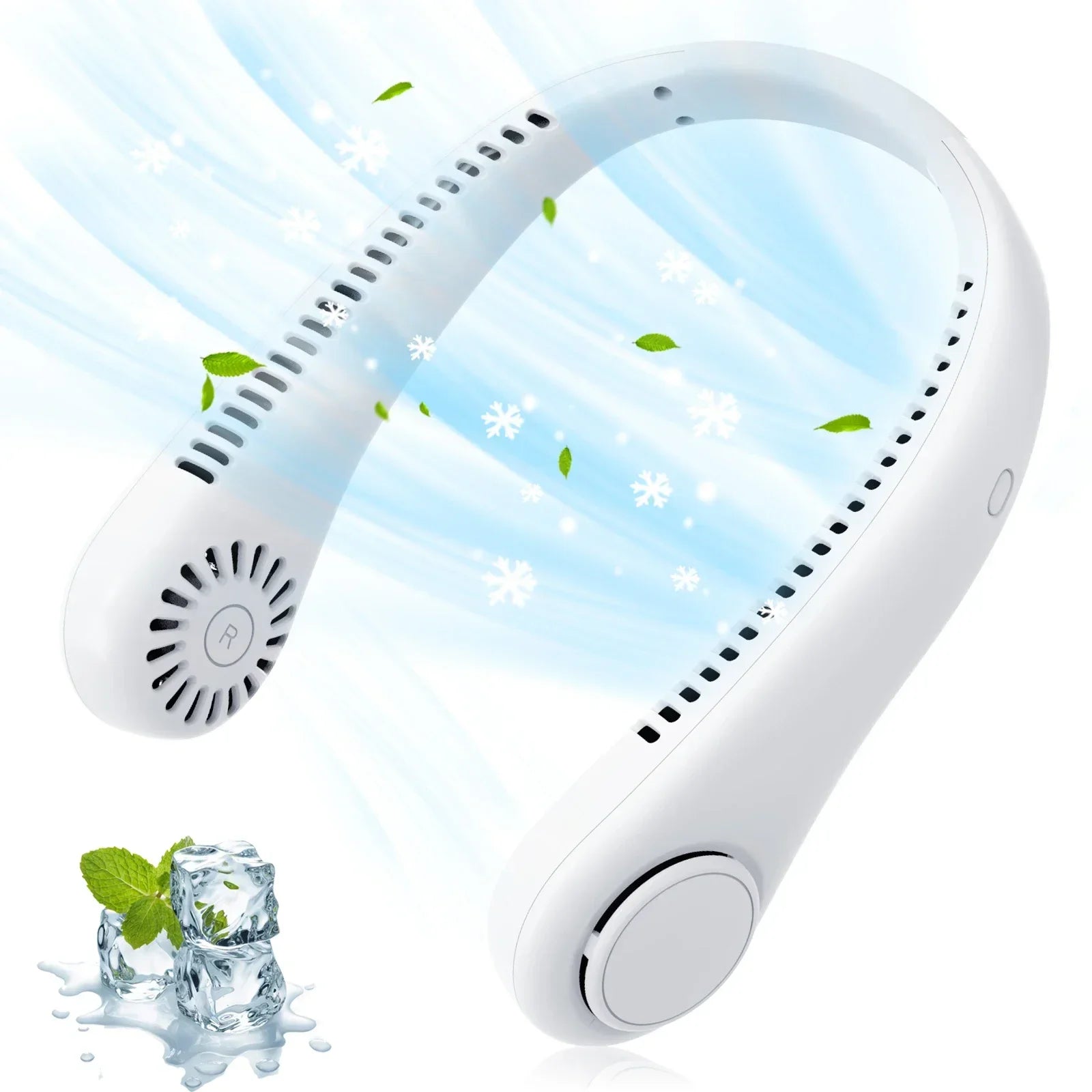 Ventilatore 1800mAh Collo portatile 3 marce Raffreddamento Ventilatore sospeso Dispositivo di raffreddamento dell'aria ricaricabile Mini ventilatore sportivo estivo per interni ed esterni