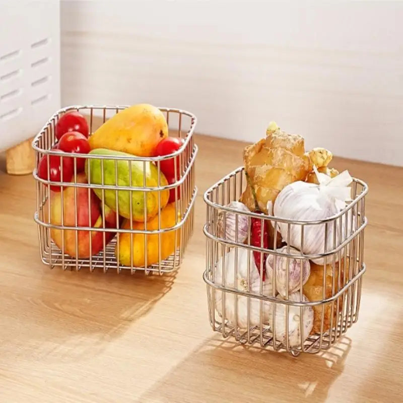 1Pc Cipolla Zenzero Aglio Scaffale Da Cucina Appeso A Parete Condimenti Spezie Verdura Frutta Rack di Stoccaggio Cestino di Scarico A Parete Punch-Free