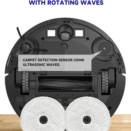 Arnagar Smart Home Robot Vacuum Cleaner and Floor Washer with Automatic Emptying, App Control, 12000Pa, VSLAM, 5200mAh, Low Noise for Carpet Cleaning