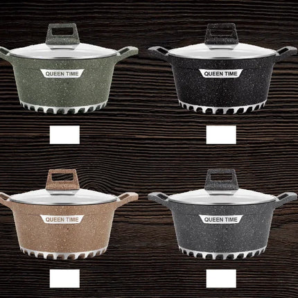 stock pentole per la casa - set casseruola 10 pezzi set di pentole con pannelli in lega di alluminio colore misto