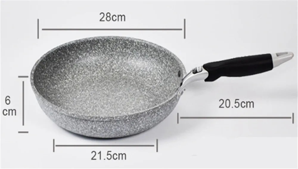 Frittura 28/26/24/20cm Wok padella antiaderente calderone fornello a induzione pentole Pancake uovo fornello a Gas casa