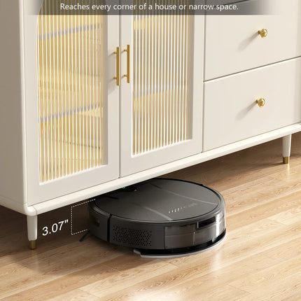 PrettyCare C2 Robot Aspirapolvere e Lavapavimenti, Aspirazione 4000Pa, Robot Aspirapolvere con Auto Carpet Boost, Alexa/WiFi/App
