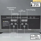 2L/3L/6L/10L/15L/30L Ultraschallreiniger, digitale Heizung, 40kHz Edelstahl Ultraschallreinigungsmaschine, Haushaltsgerät