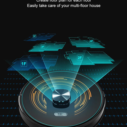 ABIR K30 Robot Vacuum Cleaner, Auto-Emptying Station, Lidar Laser, 6500PA Suction, Multi-Floor Mapping, Wet and Dry Appliance for Smart Home