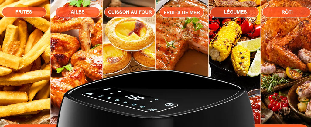 Friggitrice ad Aria 4,2L 1500W Touchscreen LED - YASHE