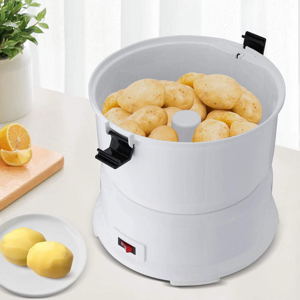85 W Elektrischer Kartoffelschäler, Automatischer Kartoffelschäler mit Ein-Knopf-Bedienung, für Küchen, Restaurants, Fast-Food-Läden