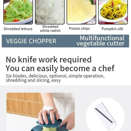 12 in 1 tritatutto per verdure multifunzionale patate tagliate manualmente affettatrice per ravanello grattugia utensili da cucina per hotel/commerciale