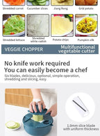 12 in 1 tritatutto per verdure multifunzionale patate tagliate manualmente affettatrice per ravanello grattugia utensili da cucina per hotel/commerciale