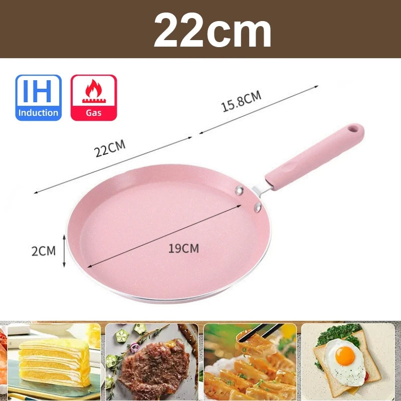 Padelle per pancake Padella antiaderente Pentole Utensili da cucina Friggere Cottura Fornello a induzione Fornello da forno Attrezzi da campeggio