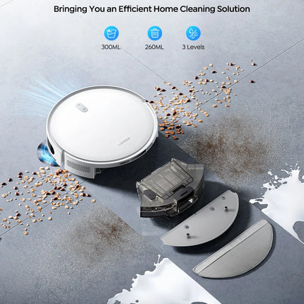 Laresar L10 SoF Robot Aspirapolvere e Lavapavimenti LiDAR, 6500Pa, 150min Senza Fili, Controllo Tramite App, Pulizia Intelligente di Pavimenti e Tappeti