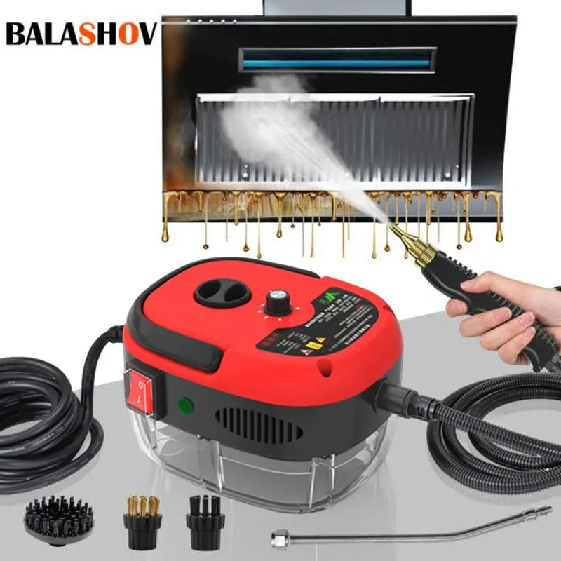2500W Dampfreiniger, tragbare Hochtemperatur-Druckstrahl-Waschmaschine zur Sterilisation für Küchen, Autos, Klimaanlagen, Zuhause