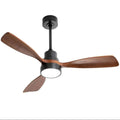 Ventilatore da soffitto in legno Sofucor da 48 pollici con luce e telecomando, motore DC silenzioso, 6 velocità, alta velocità del vento, per camera da letto e soggiorno