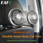 Ventilatore da auto a doppia testa a 3 velocità con clip 360 °   Ventilatore per Auto Girevole con Luce LED, Ventole di Raffreddamento Silenziose, Elettrodomestici per Auto