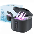 KUNPHY Ultraschall-Reinigungsgerät für Zahnspangen mit digitalem Timer, UV-Licht für Zahnersatz, Mundschutz, Aligner, Nachtschutz, 300 ml