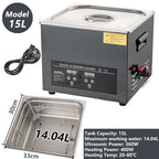 2L/3L/6L/10L/15L/30L Ultraschallreiniger, digitale Heizung, 40kHz Edelstahl Ultraschallreinigungsmaschine, Haushaltsgerät