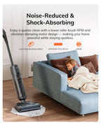 ILIFE W90 Pro Wireless Smart Floor Washer, 7000Pa Suction, 1 Minute Self-Cleaning, Dual Water Tank, Upgraded Version of W90