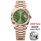 2026 Nuovo PAGANI DESIGN Oro rosa DD40 Orologio automatico di lusso da uomo Orologi da polso meccanici da uomo Giappone NH36A AR Vetro zaffiro