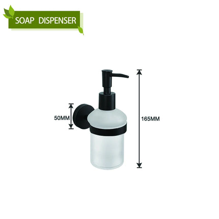 Matt Black Stainless Steel Towel Rack Towel Bar Soap Dish Toilet Paper Holder Towel Hooks Bathroom Accessories