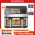Sinaopus Friggitrice ad aria 8,5 L 2000W con touchscreen LED e 10 programmi