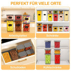 32-teiliges luftdichtes Lebensmittelbehälter-Set mit Deckeln, BPA-freie Kunststoff-Organizer für die Speisekammer, stapelbare Behälter für Müsli, Mehl, Nudeln, Getreide mit Etiketten und Marker