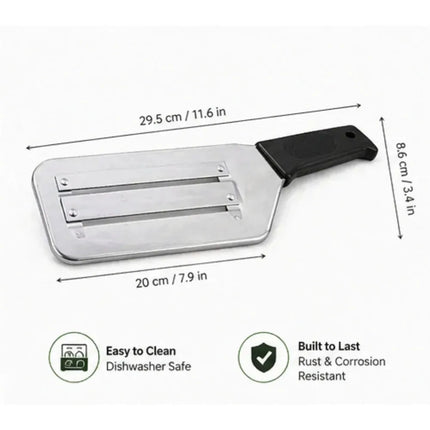 Affettatrice per Verdure in Acciaio Inox, Utensile Multifunzione per Tagliare e Sminuzzare Cavolo, Lattuga, Carote e Cipolle per Preparazione in Cucina