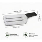 Affettatrice per Verdure in Acciaio Inox, Utensile Multifunzione per Tagliare e Sminuzzare Cavolo, Lattuga, Carote e Cipolle per Preparazione in Cucina