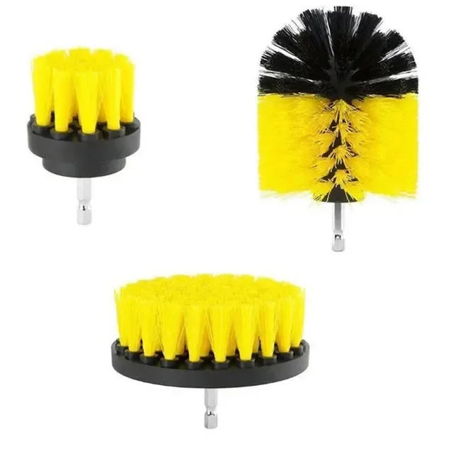 3/5 pezzi kit spazzola per trapano elettrico spazzola per pulizia elettrica per moquette superficie del bagno vasca mobili doccia piastrelle pneumatici strumento di pulizia